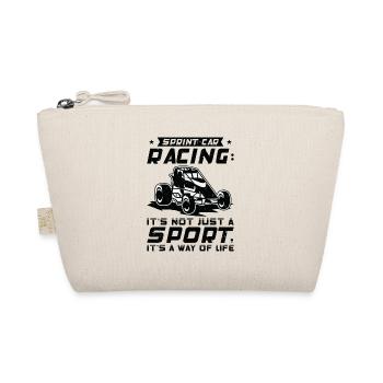 Sprint Car Dirt Track Racing - Organic Pouch - nature - Front