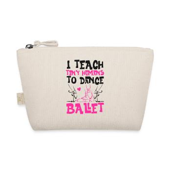 Ballet Dancer Dance Girl Ballerina - Organic Pouch - nature - Front