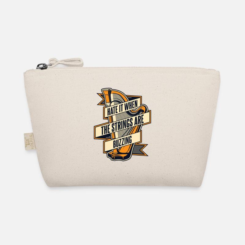 Hate It When The Strings Are Buzzing Harfe Bio-Täschchen