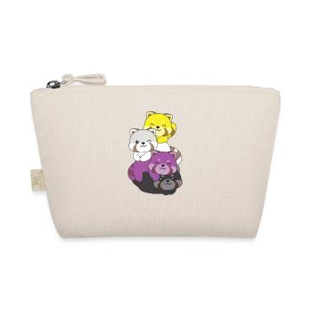 Nonbinary Flag Pride LGBTQ Cute Red Panda - Organic Pouch - nature - Front