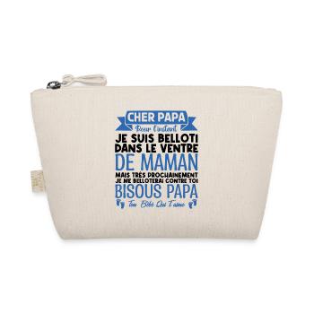 Cadeau annonce grossesse papa. cadeau futur papa. - Trousse biologique - nature - Devant