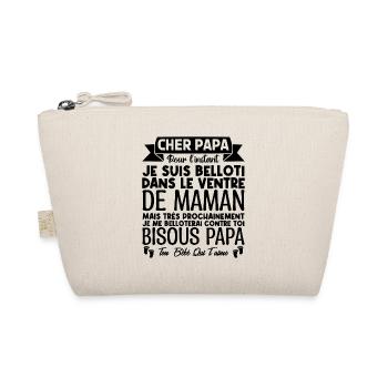 Cadeau annonce grossesse papa. cadeau futur papa. - Trousse biologique - nature - Devant