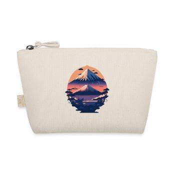 Serene Mount Fuji Sunset Peaceful River Scenery - Bio-Täschchen - Natur - Vorne
