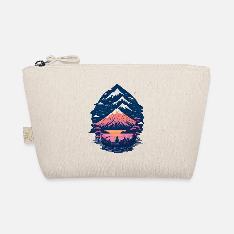 Serene Mount Fuji Sunset Peaceful River Scenery Bio-Täschchen