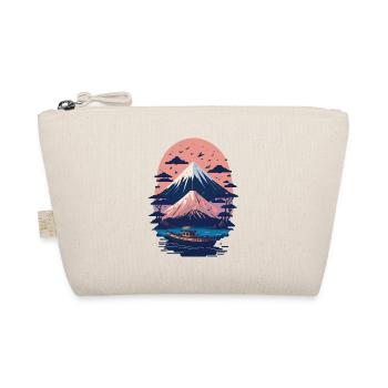 Serene Mount Fuji Sunset Peaceful River Scenery - Bio-Täschchen - Natur - Vorne