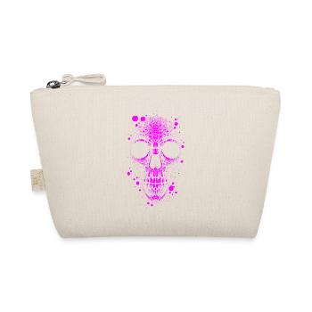 Totenkopf Skull - Bio-Täschchen - Natur - Vorne