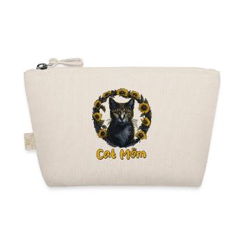 Cat mom cat sunflower cat - Organic Pouch - nature - Front