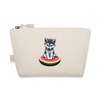 Wassermelone Wolf - Bio-Täschchen - Natur - Vorne