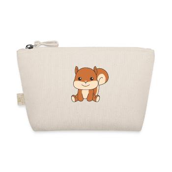 Squirrel cute animals for kids manga - Organic Pouch - nature - Front