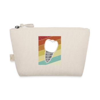Retro Dental Technical Assistant Dental Laboratory - Organic Pouch - nature - Front