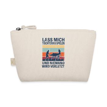 Tischtennis Retro lustiger Spruch Hobby - Bio-Täschchen - Natur - Vorne