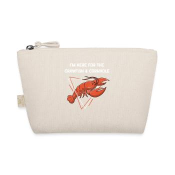 I'm Here for the Crawfish and Cornhole Funny - Bio-Täschchen - Natur - Vorne