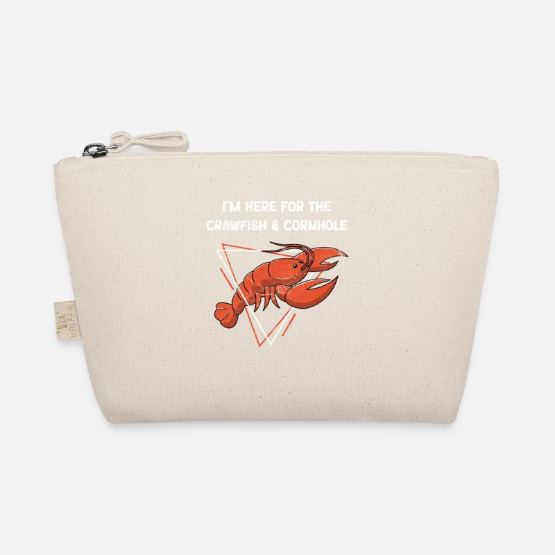 I'm Here for the Crawfish and Cornhole Funny Organic Pouch