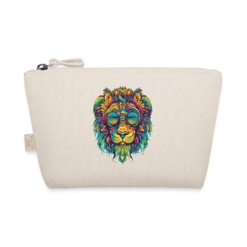 Colorful Lion LSD Psychedelic Design High - Organic Pouch - nature - Front