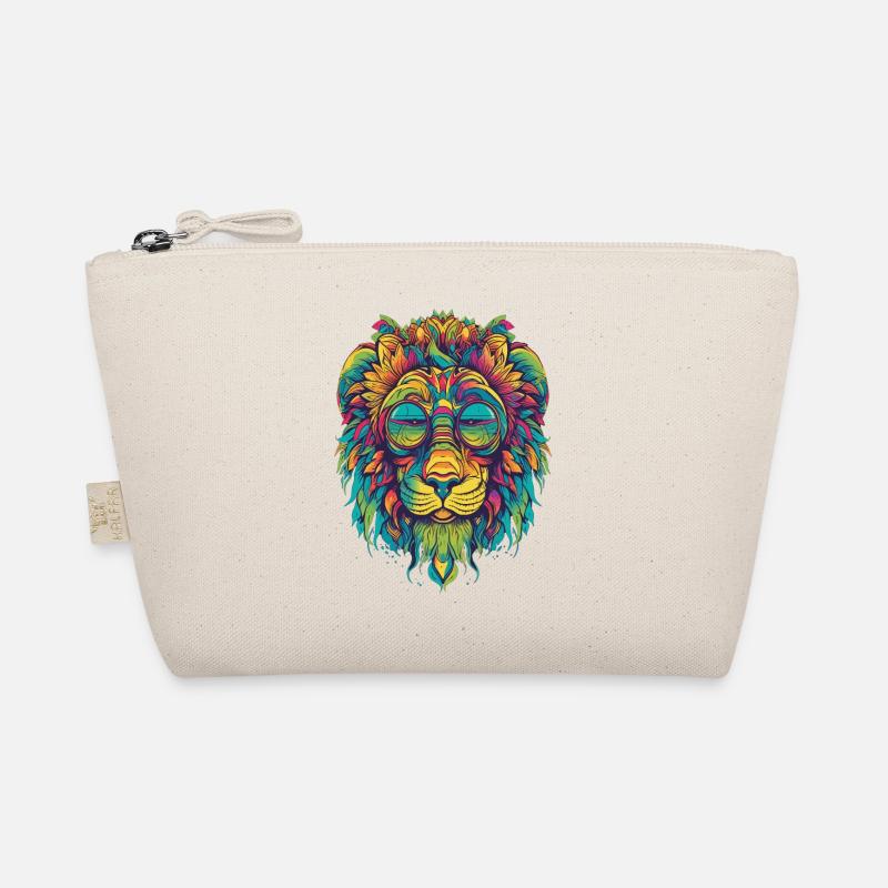 Lion coloré LSD Psychédélique Design High Trousse biologique