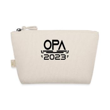 Opa 2023 - Opa werden - Opa Geschenk - Bio-Täschchen - Natur - Vorne