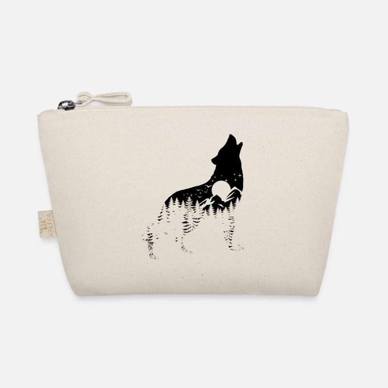Wolf Silhouette - Artenschutz - Lebensraum Bio-Täschchen