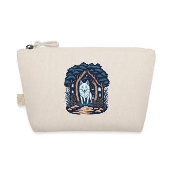 Forest Cottage Cottagecore Wolf - Organic Pouch - nature - Front