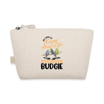 Budgie Welli Parakeet cockatiel - Organic Pouch - nature - Front