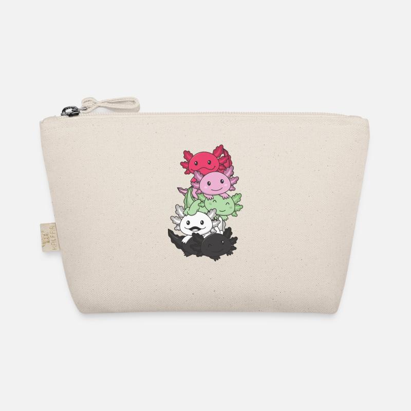 Drapeau réciproque Fierté LGBTQ Mignon Axolotl Trousse biologique