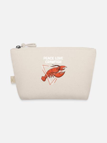 Peace Love Crawfish Funny Cajun Crawfish Boil - Bio-Täschchen - Natur