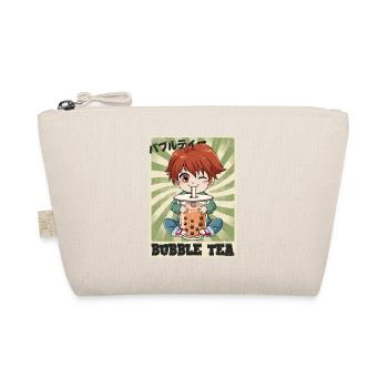 Boba Tea Anime Boy Bubble Tea - Organic Pouch - nature - Front