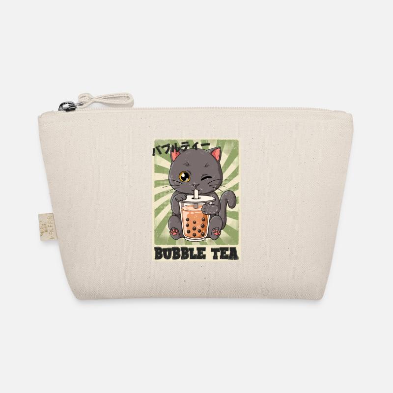 Boba Tea Katze Bubble Tea Bio-Täschchen