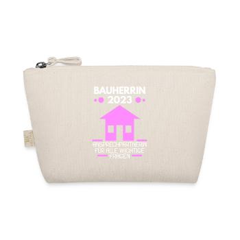 Bauherrin 2023 Hausbau Baustelle - Bio-Täschchen - Natur - Vorne