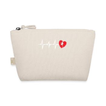 Fußballzubehör Geschenkidee Fußballfan - Bio-Täschchen - Natur - Vorne