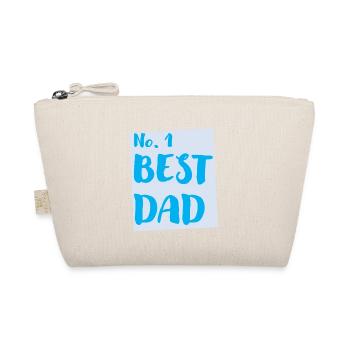 No.1 BEST DAD T-Shirt - Bio-Täschchen - Natur - Vorne