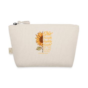 Christian Bible Verse Sunflower Lovers Religious - Organic Pouch - nature - Front