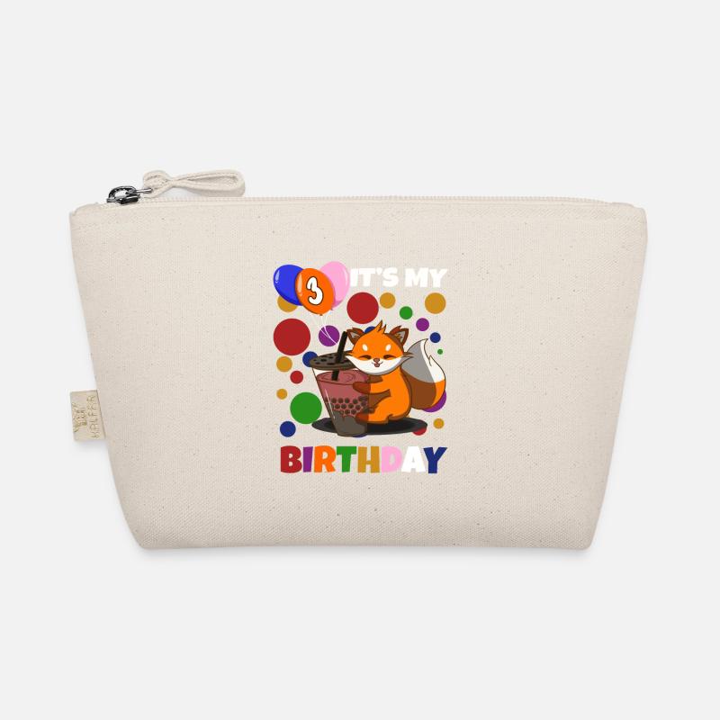 3rd Birthday Fox Organic Pouch