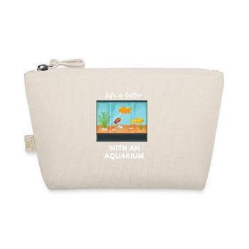 Life is better with an aquarium - Organic Pouch - nature - Front