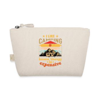 I like Camping funny Camper Quotes - Organic Pouch - nature - Front