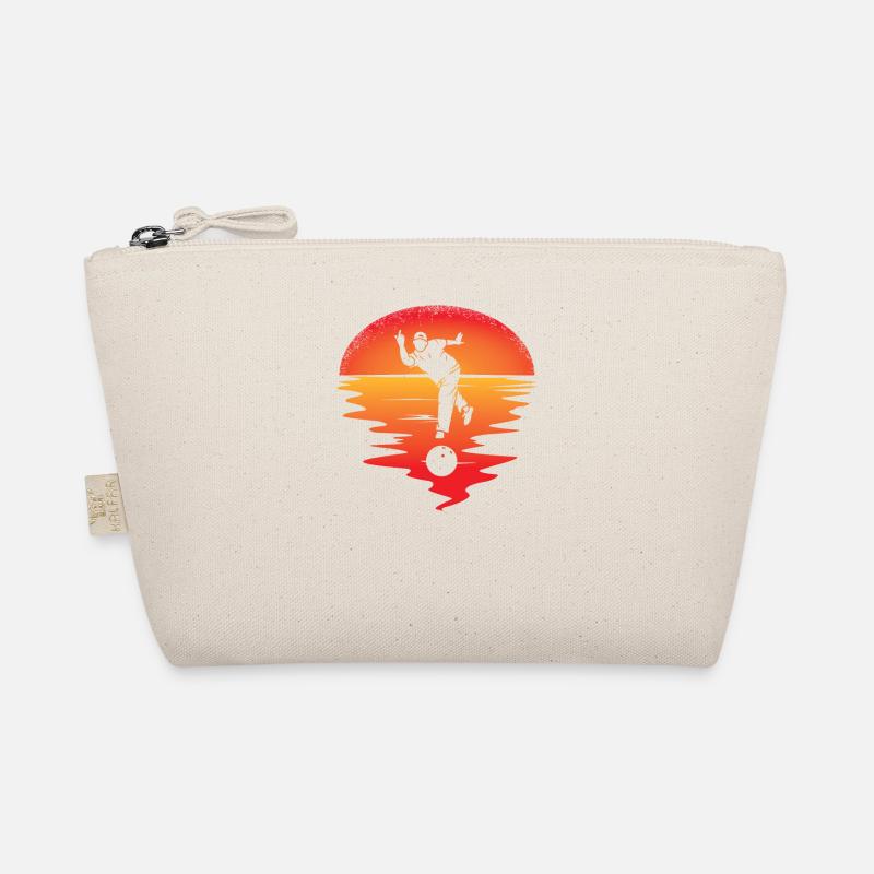 Bowling accessories with bowling motif Organic Pouch