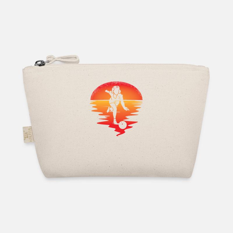 Bowling accessories with bowling motif Organic Pouch