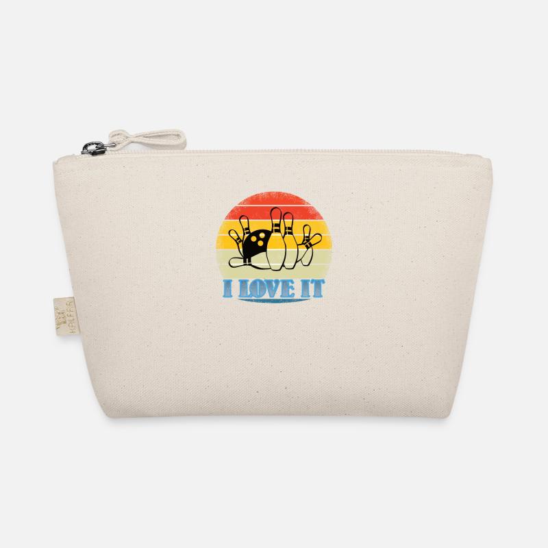 Bowling accessories with bowling motif Organic Pouch