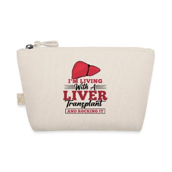 I'm Living With A Liver Transplant And Rocking It - Bio-Täschchen - Natur - Vorne