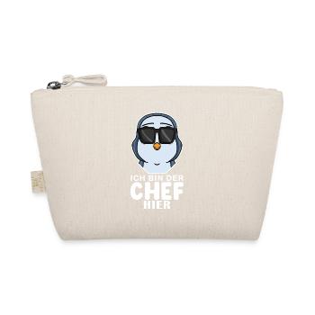cooler Pinguin Chef Spruch - Bio-Täschchen - Natur - Vorne