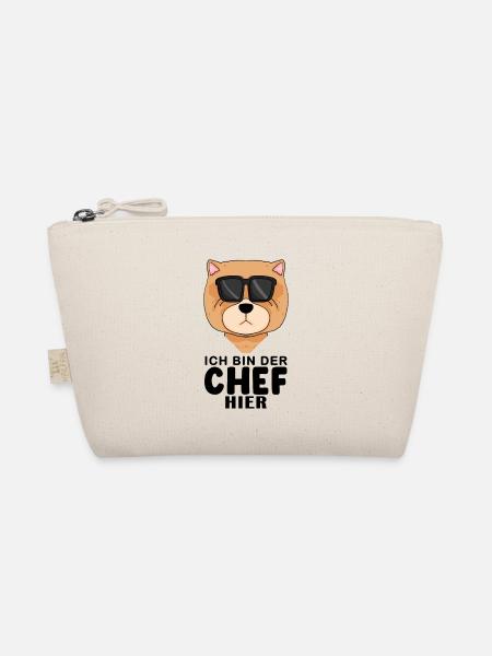 Cooler Hund Chow Chow Chef Spruch - Bio-Täschchen - Natur