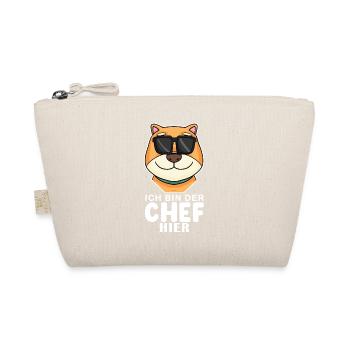 Cooler Hund Shiba Inu Chef Spruch - Bio-Täschchen - Natur - Vorne