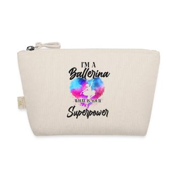 Ballet Dancer Dance Girl Ballerina - Organic Pouch - nature - Front