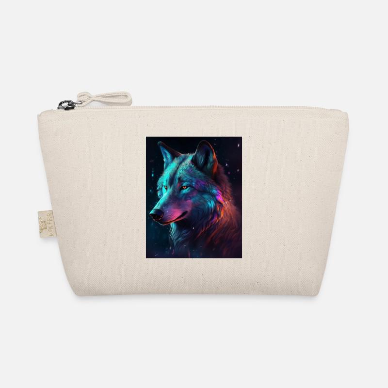 Wolf Galaxy Space Graphic Vabriant Color Organic Pouch