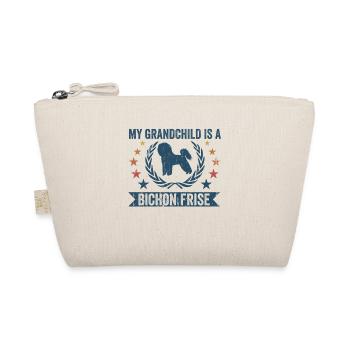 My grandchild is a Bichon Frise - Organic Pouch - nature - Front