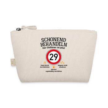 29. Geburtstag Schonend Behandeln Oldtimer Ist 29 - Bio-Täschchen - Natur - Vorne