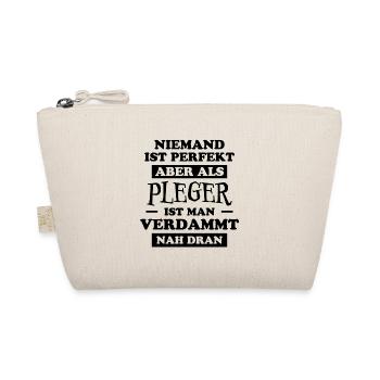 Pfleger Spruch Altenpfleger Witz Pfleger Geschenk - Bio-Täschchen - Natur - Vorne