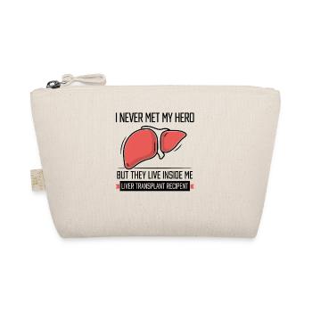 I never me my hero Liver transplant recipent - Bio-Täschchen - Natur - Vorne