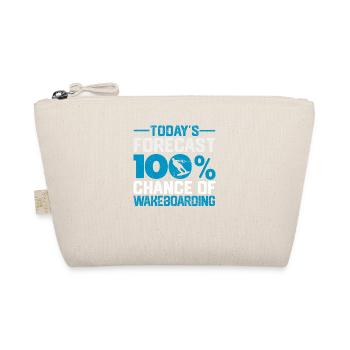Today's prediction: 100% chance of wakeboarding - Organic Pouch - nature - Front