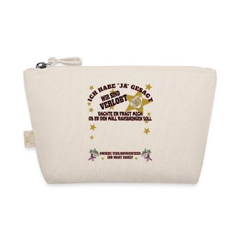 Hochzeit Zubehör Geschenkidee - Bio-Täschchen - Natur - Vorne