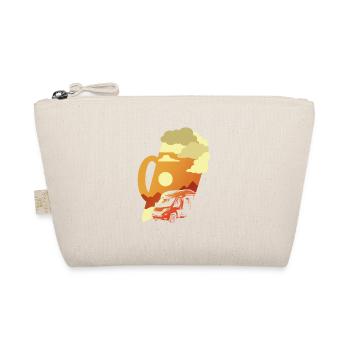 Camping camper caravan funny camping - Organic Pouch - nature - Front